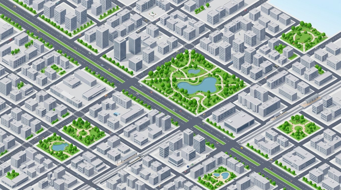 Jaipur 3D City Street Map